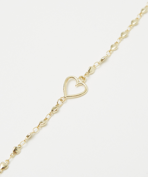 qualite（カリテ）の「ハートチェーンネックレス/ゴールド/シルバー（ネックレス・レディース・シルバー/ゴールド・フリー）」の8枚目の写真