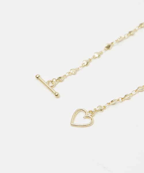 qualite（カリテ）の「ハートチェーンネックレス/ゴールド/シルバー（ネックレス・レディース・シルバー/ゴールド・フリー）」の9枚目の写真