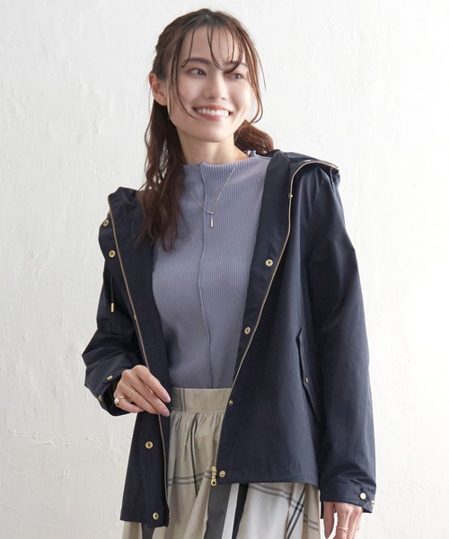 ikka（イッカ）の「撥水マウンテンパーカー（マウンテンパーカー・レディース・ベージュ/ネイビー/グリーン系その他/オフホワイト・S/M/L）」の19枚目の写真