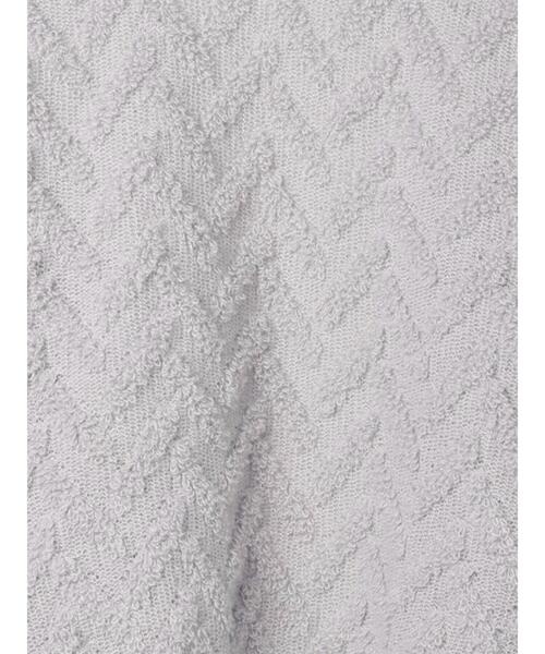 Samansa Mos2 blue（サマンサモスモスブルー）の「起毛ヘリンボーン柄ニットプルオーバー（ニット/セーター・レディース・グレー/キナリ/サックスブルー・F）」の6枚目の写真