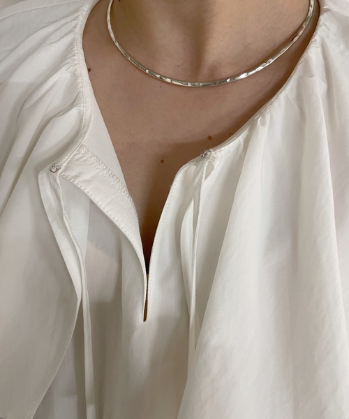 Omekashi(オメカシ)の「フリルカラーブラウス(シャツ/ブラウス・レディース・オフホワイト/ホワイト/ブラック・FREE)」の13枚目の写真