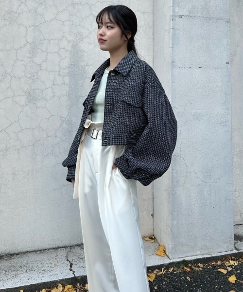 FRAY I.D（フレイアイディー）の「【00サイズあり】ハイウエストベルトスリータックパンツ（スラックス・レディース・アイボリー/ベージュ/ブラック・1/0/00）」の6枚目の写真