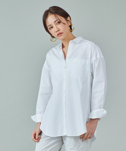 marmors（マルモア）の「【marmors】THOMAS MASON back print shirt（シャツ/ブラウス・レディース・ホワイト/ブルー・36）」の2枚目の写真