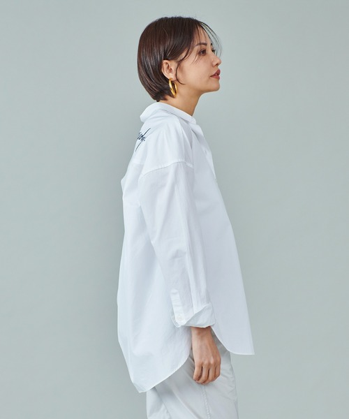 marmors（マルモア）の「【marmors】THOMAS MASON back print shirt（シャツ/ブラウス・レディース・ホワイト/ブルー・36）」の4枚目の写真