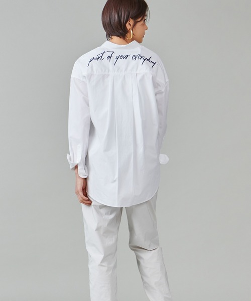marmors（マルモア）の「【marmors】THOMAS MASON back print shirt（シャツ/ブラウス・レディース・ホワイト/ブルー・36）」の9枚目の写真