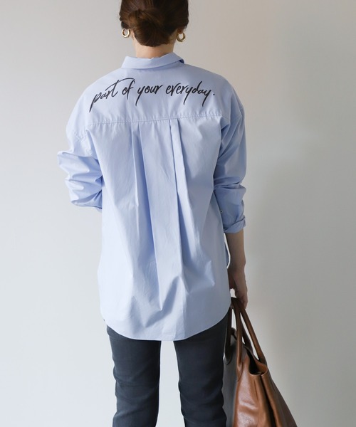 marmors（マルモア）の「【marmors】THOMAS MASON back print shirt（シャツ/ブラウス・レディース・ホワイト/ブルー・36）」の12枚目の写真