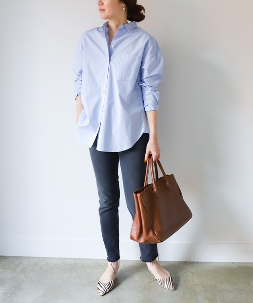 marmors（マルモア）の「【marmors】THOMAS MASON back print shirt（シャツ/ブラウス・レディース・ホワイト/ブルー・36）」の11枚目の写真