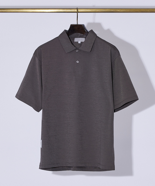 ABAHOUSE GRAY（アバハウスグレイ）の「エアファンクション ポロシャツ（ポロシャツ・メンズ・ホワイト/ブルー/チャコールグレー/グレイッシュベージュ/ブラック・46/48/50）」の3枚目の写真