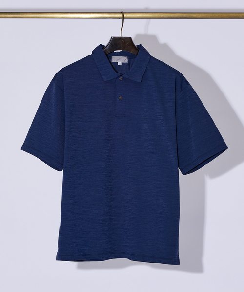 ABAHOUSE GRAY（アバハウスグレイ）の「エアファンクション ポロシャツ（ポロシャツ・メンズ・ホワイト/ブルー/チャコールグレー/グレイッシュベージュ/ブラック・46/48/50）」の5枚目の写真