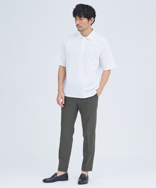 ABAHOUSE GRAY（アバハウスグレイ）の「エアファンクション ポロシャツ（ポロシャツ・メンズ・ホワイト/ブルー/チャコールグレー/グレイッシュベージュ/ブラック・46/48/50）」の12枚目の写真