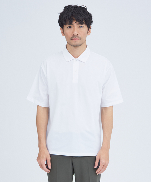 ABAHOUSE GRAY（アバハウスグレイ）の「エアファンクション ポロシャツ（ポロシャツ・メンズ・ホワイト/ブルー/チャコールグレー/グレイッシュベージュ/ブラック・46/48/50）」の13枚目の写真