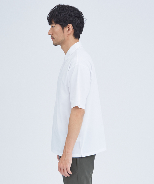 ABAHOUSE GRAY（アバハウスグレイ）の「エアファンクション ポロシャツ（ポロシャツ・メンズ・ホワイト/ブルー/チャコールグレー/グレイッシュベージュ/ブラック・46/48/50）」の17枚目の写真