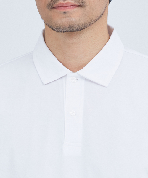 ABAHOUSE GRAY（アバハウスグレイ）の「エアファンクション ポロシャツ（ポロシャツ・メンズ・ホワイト/ブルー/チャコールグレー/グレイッシュベージュ/ブラック・46/48/50）」の19枚目の写真