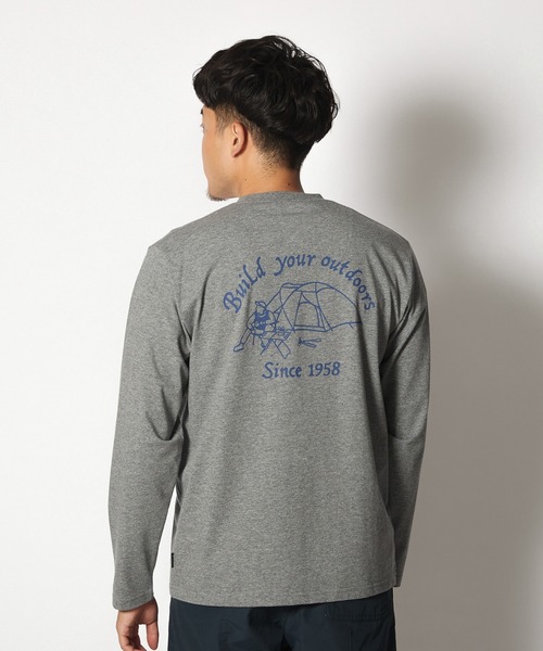 Snow Peak(スノーピーク)の「Snow Peak Camping Club Long Sleeve T-Shirt(Tシャツ/カットソー・メンズ・ホワイト/グレー/ブルー・1/S/M/L/XL/XXL)」の2枚目の写真