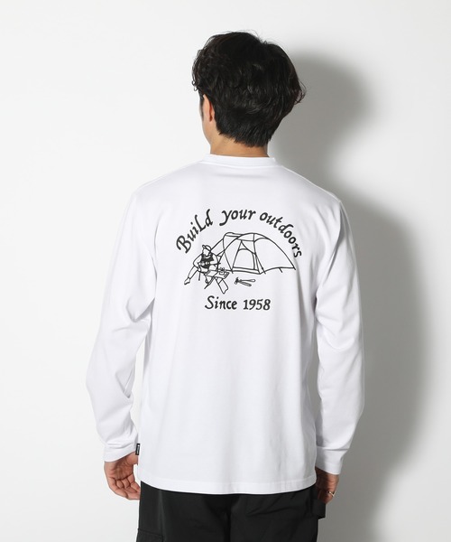 Snow Peak(スノーピーク)の「Snow Peak Camping Club Long Sleeve T-Shirt(Tシャツ/カットソー・メンズ・ホワイト/グレー/ブルー・1/S/M/L/XL/XXL)」の1枚目の写真