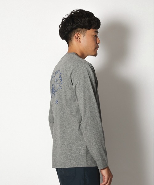 Snow Peak(スノーピーク)の「Snow Peak Camping Club Long Sleeve T-Shirt(Tシャツ/カットソー・メンズ・ホワイト/グレー/ブルー・1/S/M/L/XL/XXL)」の10枚目の写真