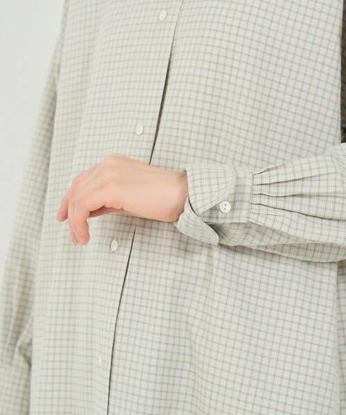 conges payes ADIEU TRISTESSE(コンジェ ペイエ アデュートリステス)の「ガーゼチュニックシャツ(チュニック・レディース・ホワイト系その他/ベージュ系その他/グリーン・38)」の19枚目の写真