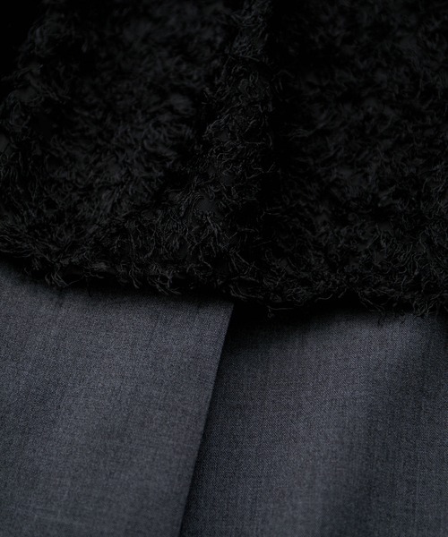 VIS（ビス）の「【VISDRESS】異素材切り替えビスチェ風サロペット（サロペット/オーバーオール・レディース・ブラック/キナリ・M/S）」の3枚目の写真