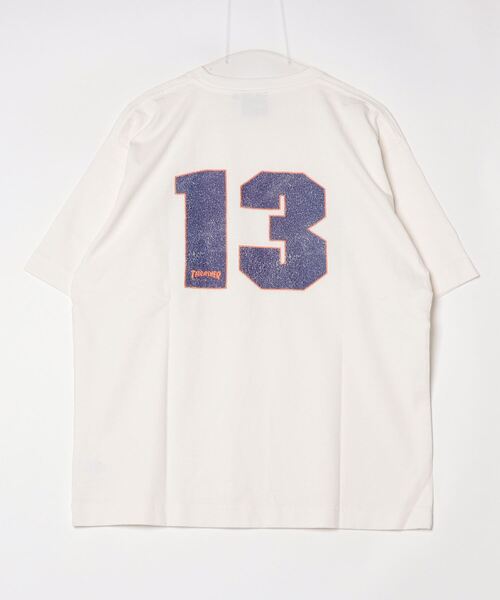THRASHER(スラッシャー)の「【限定販売】THRASHER/スラッシャー ユニセックス Tシャツ オーバーサイズ バックプリント THML-24SPSST04(Tシャツ/カットソー・レディース・ブルー/ブラック/アイボリー・M/L)」の4枚目の写真