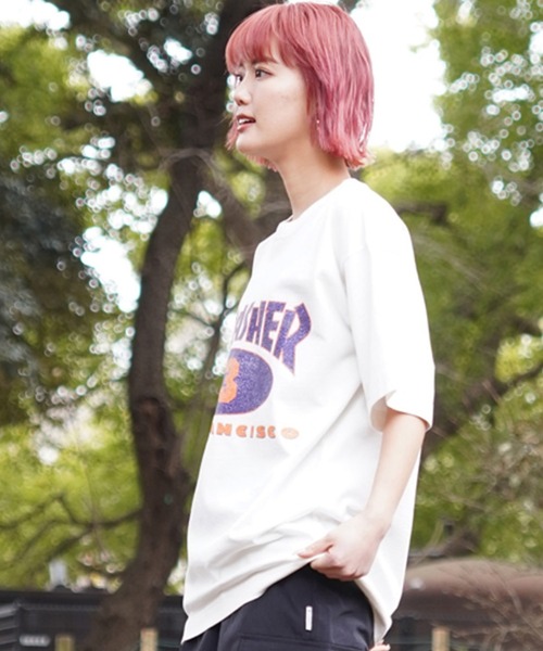 THRASHER(スラッシャー)の「【限定販売】THRASHER/スラッシャー ユニセックス Tシャツ オーバーサイズ バックプリント THML-24SPSST04(Tシャツ/カットソー・レディース・ブルー/ブラック/アイボリー・M/L)」の6枚目の写真