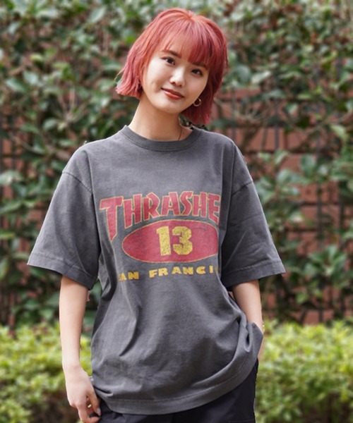 THRASHER(スラッシャー)の「【限定販売】THRASHER/スラッシャー ユニセックス Tシャツ オーバーサイズ バックプリント THML-24SPSST04(Tシャツ/カットソー・レディース・ブルー/ブラック/アイボリー・M/L)」の11枚目の写真