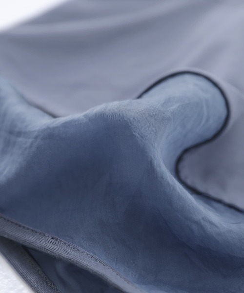 n'OrLABEL（ノアールレーベル）の「【機能素材】『ランタンスリーブTシャツ』（Tシャツ/カットソー・レディース・オフホワイト/グレイッシュブルー/グレイッシュベージュ/ブラック/オレンジ・1/2）」の9枚目の写真