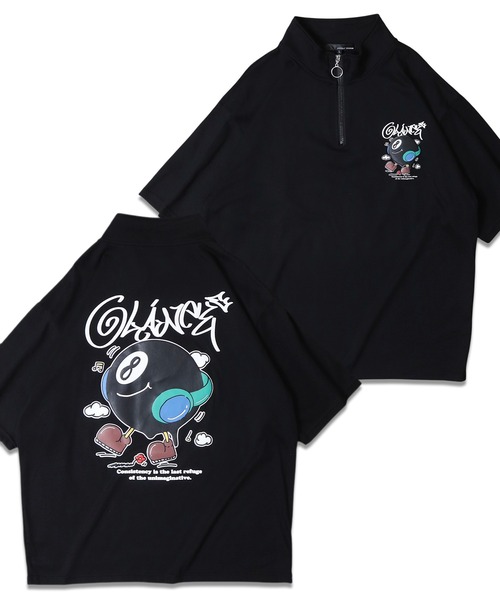 Jungle Storm(ジャングルストーム)の「JUNGLESTORM ハート発砲PT2本ラインハーフZIP(Tシャツ/カットソー・メンズ・ブルーグレー/ブラック/ブラック系その他/ホワイト/ホワイト系その他/ミント・M/L)」の4枚目の写真
