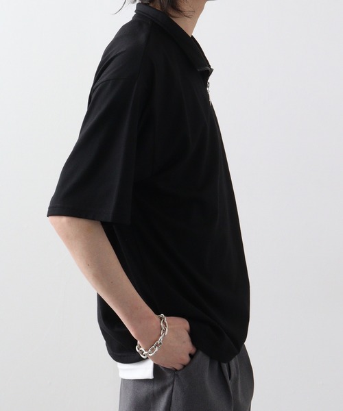 Jungle Storm(ジャングルストーム)の「JUNGLESTORM ハート発砲PT2本ラインハーフZIP(Tシャツ/カットソー・メンズ・ブルーグレー/ブラック/ブラック系その他/ホワイト/ホワイト系その他/ミント・M/L)」の18枚目の写真