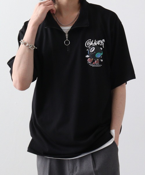 Jungle Storm(ジャングルストーム)の「JUNGLESTORM ハート発砲PT2本ラインハーフZIP(Tシャツ/カットソー・メンズ・ブルーグレー/ブラック/ブラック系その他/ホワイト/ホワイト系その他/ミント・M/L)」の15枚目の写真