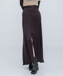 【THINGS THAT MATTER/シングス ザット マター】ACETATE SATIN MAXI SKIRT/アセテートサテンマキシスカート
