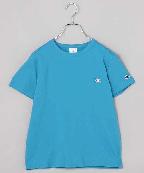 FREAK'S STORE（フリークスストア）の「限定展開 Champion/チャンピオン KIDS-OP S/S T-SHIRT / キッズ ショートスリーブTシャツ 24SS ベーシック チャンピオン / CK-Z301（Tシャツ/カットソー・キッズ・ネイビー/ブルー/ブラック/グリーン/ホワイト/グレー/イエロー・150/140/130/120/110）」の6枚目の写真