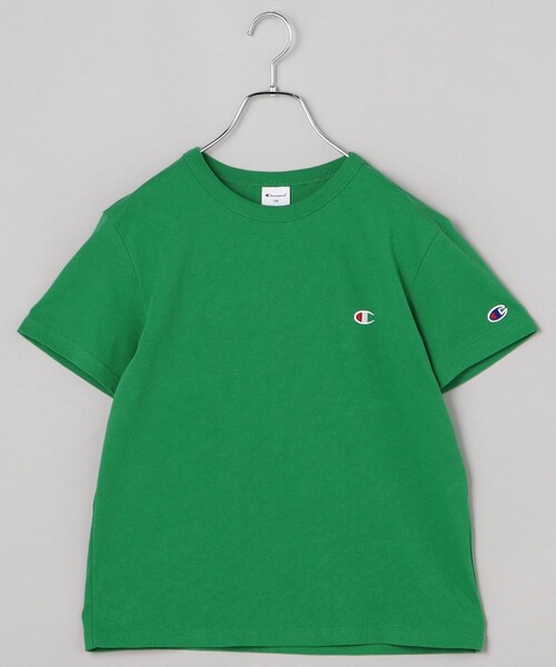 FREAK'S STORE（フリークスストア）の「限定展開 Champion/チャンピオン KIDS-OP S/S T-SHIRT / キッズ ショートスリーブTシャツ 24SS ベーシック チャンピオン / CK-Z301（Tシャツ/カットソー・キッズ・ネイビー/ブルー/ブラック/グリーン/ホワイト/グレー/イエロー・150/140/130/120/110）」の4枚目の写真