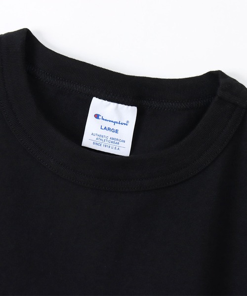 Champion(チャンピオン)の「ワンポイントロゴSHORT SLEEVE T-SHIRT(Tシャツ/カットソー・メンズ・ブラック/オートミール/ネイビー/ホワイト・M/L/XL)」の12枚目の写真