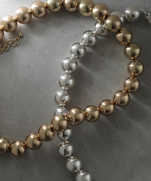 voov（ブーブ）の「メタルボール ボリューム ネックレス（ネックレス・レディース・シルバー/ゴールド・フリー）」の11枚目の写真