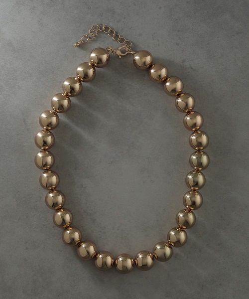 voov（ブーブ）の「メタルボール ボリューム ネックレス（ネックレス・レディース・シルバー/ゴールド・フリー）」の10枚目の写真