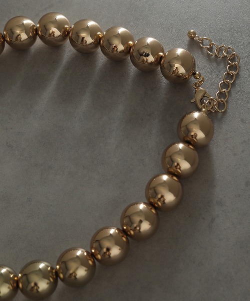 voov（ブーブ）の「メタルボール ボリューム ネックレス（ネックレス・レディース・シルバー/ゴールド・フリー）」の13枚目の写真