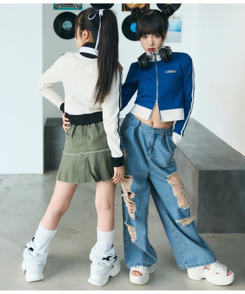 ANAP GｉRL（アナップガール）の「厚底スニーカーサンダル（サンダル・キッズ・ブラック/ホワイト・XS/S/M/L）」の9枚目の写真