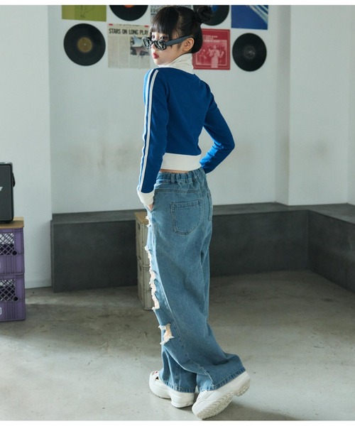 ANAP GｉRL（アナップガール）の「厚底スニーカーサンダル（サンダル・キッズ・ブラック/ホワイト・XS/S/M/L）」の13枚目の写真