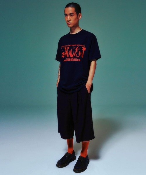NICE GHOST CLUB(ナイスゴーストクラブ)の「A'GEM/9 × .kom 『NICE GHOST CLUB/ナイスゴーストクラブ』 GHOST ANIME SERIES TEE/ゴーストアニメTシャツ(Tシャツ/カットソー・メンズ・ホワイト/ブラック・M/L)」の7枚目の写真