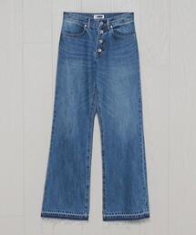 H BEAUTY&YOUTH デニム フレアパンツ Sサイズ ブラック H＞ブラックデニムフレアパンツ