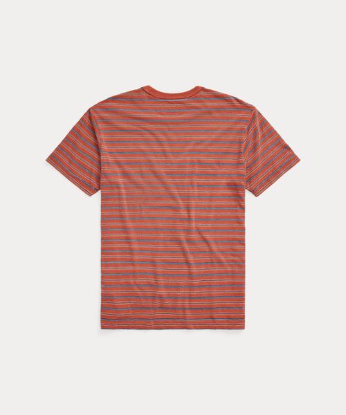 RRL（ダブル アール エル）の「ストライプド ジャージー クルーネック 