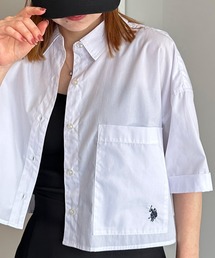 U.S. POLO ASSN. | RANAN/solleim別注【U.S.POLO ASSN.】ビックポケットクロップド刺繍シャツ(シャツ/ブラウス)