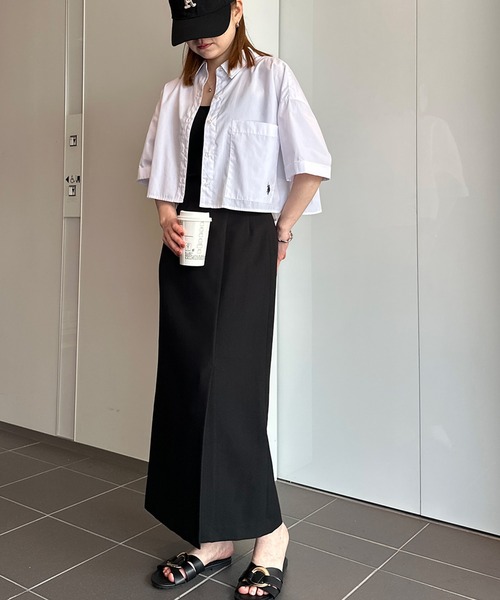 U.S. POLO ASSN.(ユーエスポロアッスン)の「RANAN/solleim別注【U.S.POLO ASSN.】ビックポケットクロップド刺繍シャツ(シャツ/ブラウス・レディース・ライトブルー/オフホワイト/ライトグレー・M/L)」の21枚目の写真