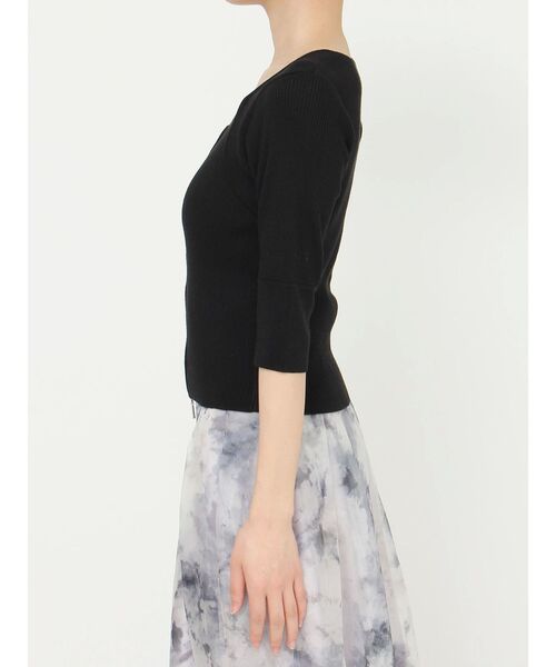 MERCURYDUO（マーキュリーデュオ）の「フロントZIPニット（ニット/セーター・レディース・ピンク/ブラック/ダークブラウン・FREE）」の14枚目の写真