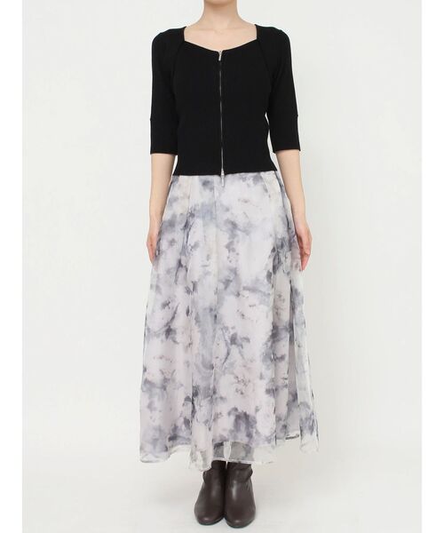 MERCURYDUO（マーキュリーデュオ）の「フロントZIPニット（ニット/セーター・レディース・ピンク/ブラック/ダークブラウン・FREE）」の21枚目の写真