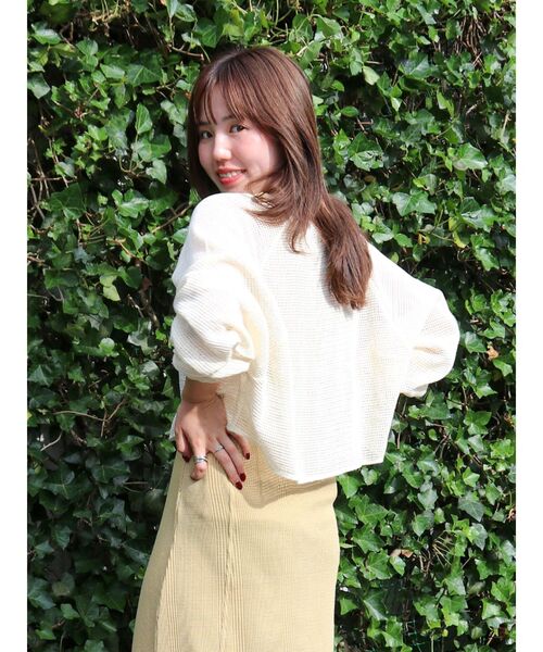 セール】ショートメッシュロングスリーブTee（Tシャツ
