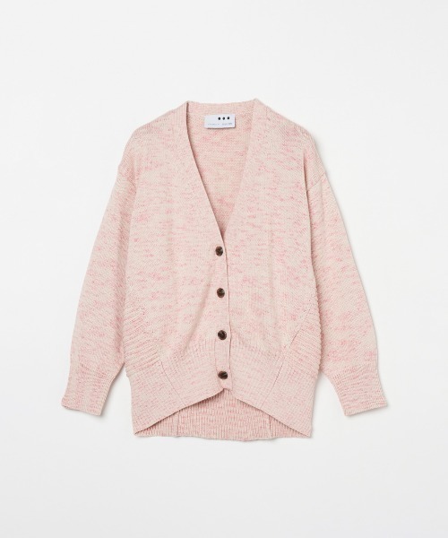 three dots(スリードッツ)の「スプリング メランジ カーディガン(カーディガン/ボレロ・レディース・イエロー/ピンク・SMALL)」の3枚目の写真