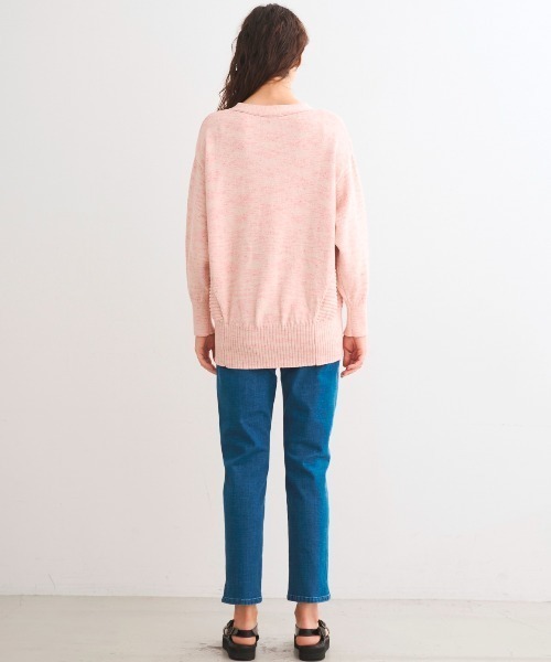 three dots(スリードッツ)の「スプリング メランジ カーディガン(カーディガン/ボレロ・レディース・イエロー/ピンク・SMALL)」の11枚目の写真