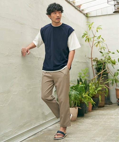 ikka（イッカ）の「切り替えトングサンダル（サンダル・メンズ・ブラック/ダークブラウン/ネイビー・M/XL/L）」の6枚目の写真