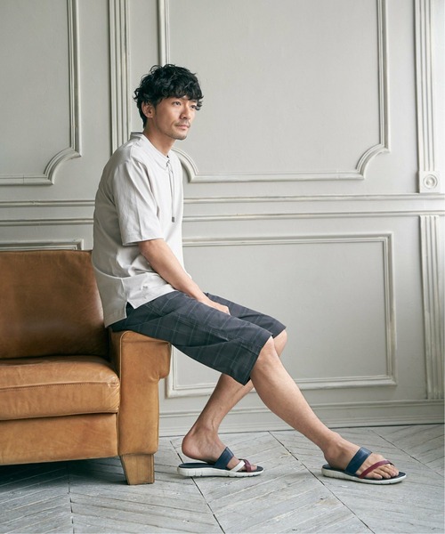 ikka（イッカ）の「切り替えトングサンダル（サンダル・メンズ・ブラック/ダークブラウン/ネイビー・M/XL/L）」の11枚目の写真